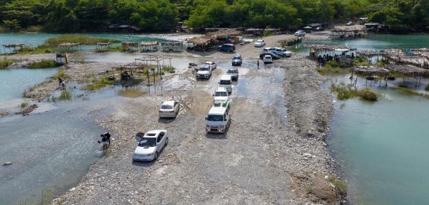 Cierre del balneario “La Neverita” por huracán Erin