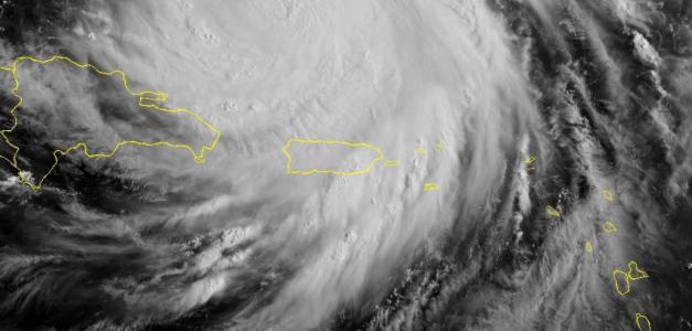 Acumulación de hasta 128 milímetros de lluvia por huracán Erin
