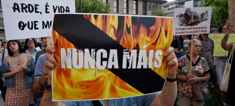 Incendios forestales devastan España