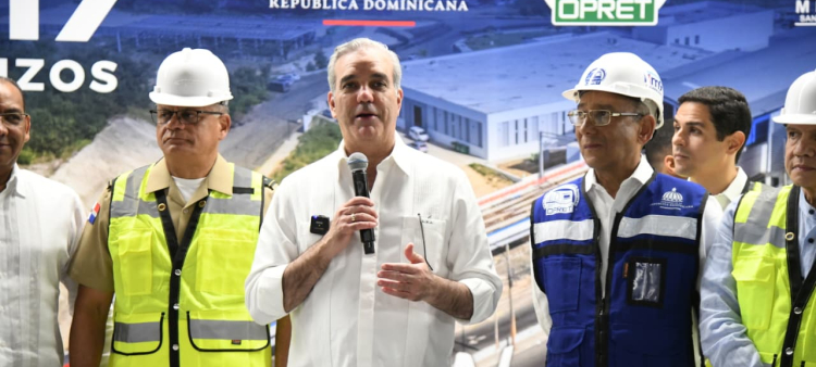 Recorrido del Presidente Abinader en Prueba Dinámica de la Línea 2C del Metro de Santo Domingo