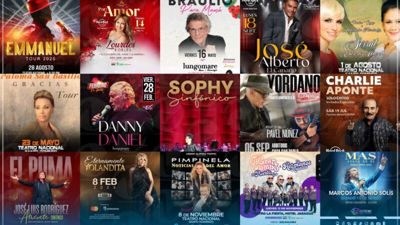 Artistas internacionales dominan el escenario del espectáculo en República Dominicana.