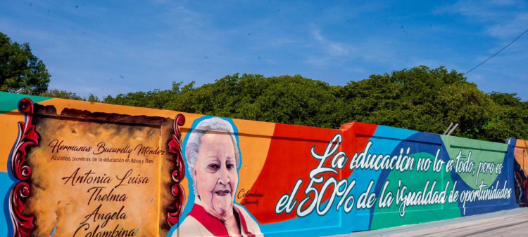 Transformación vibrante: Arte urbano en “El Paseo de los Colores” revitaliza los muros de Azua