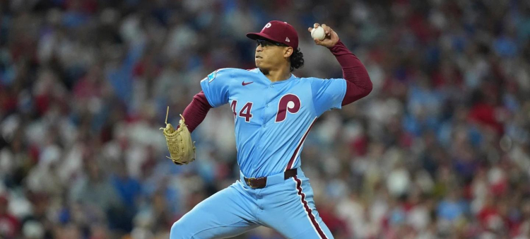 Jesús Luzardo domina a 22 jugadores consecutivos y los Filis barre a los Mets