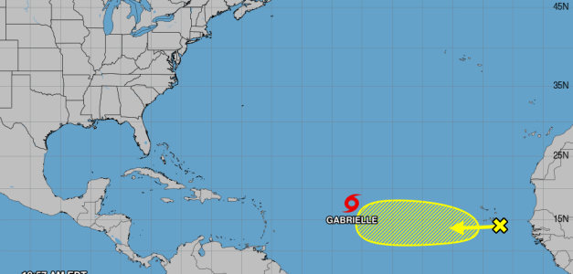 La tormenta Gabrielle se intensifica, potencial huracán el domingo