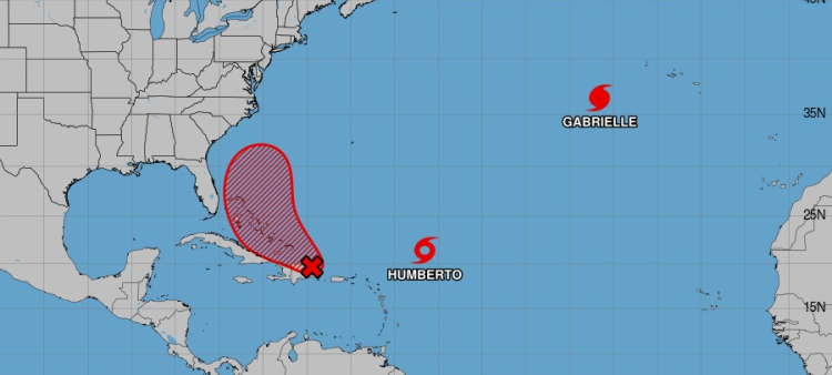 Onda tropical desencadena fuertes lluvias hoy en República Dominicana