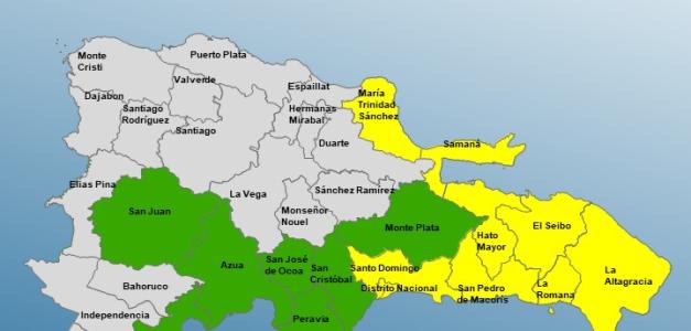 Alerta meteorológica: 9 provincias en alerta amarilla y 7 en verde ante lluvias de onda tropical y vaguada