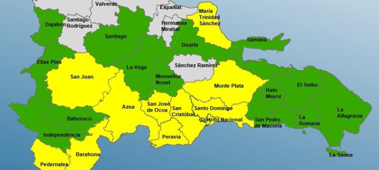 Alerta del COE en 25 provincias por posible impacto del potencial ciclón #9