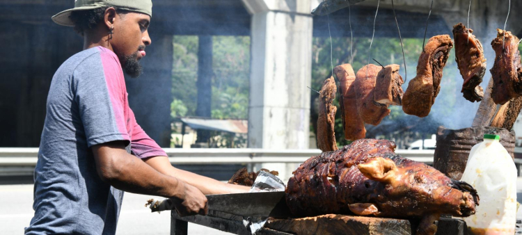 Sabores y tradiciones en la Autopista Duarte: Cerdo asado, porcelana y jaibas