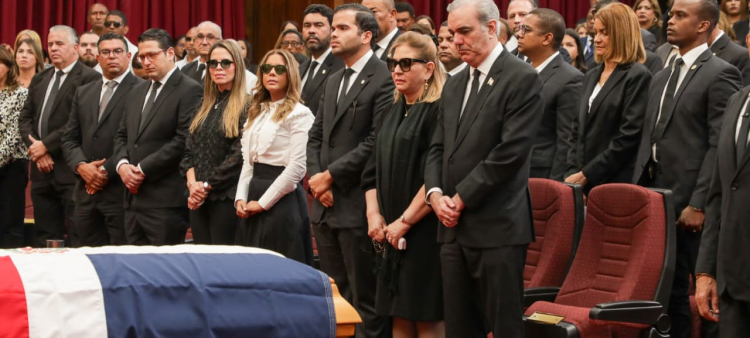 Honras fúnebres de Vicente Sánchez Baret: Presidente Abinader y congresistas presentes