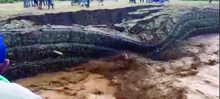 El río Tireo requiere intervención tras desbordarse