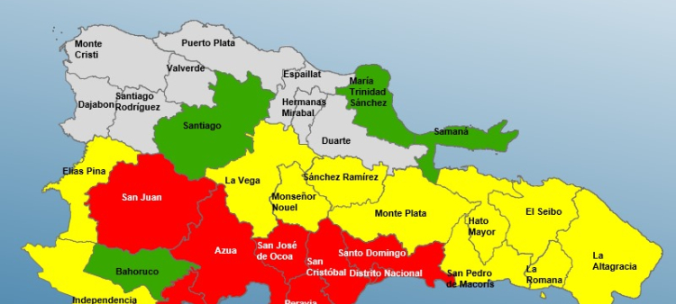Nueve provincias en alerta roja por tormenta Melissa