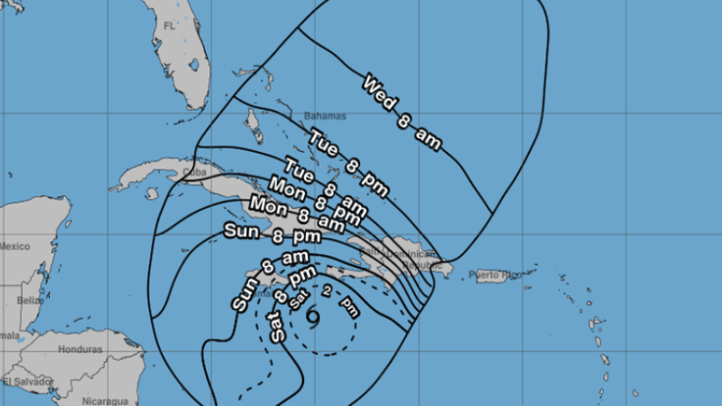 Alerta de huracán: Melissa se acerca a Jamaica y el sur de República Dominicana