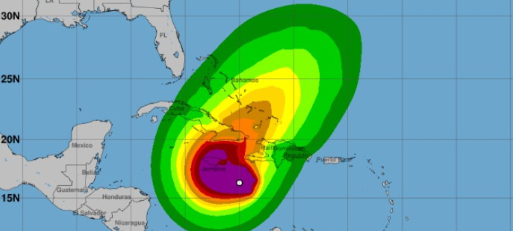 Melissa se encuentra a 380 km al suroeste de Haití, pronosticada su rápida intensificación