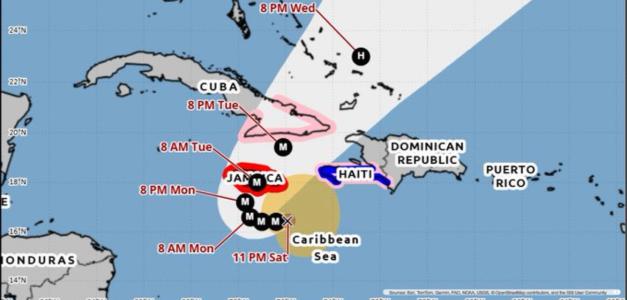 Fortalecimiento de Melissa en su travesía hacia Jamaica.