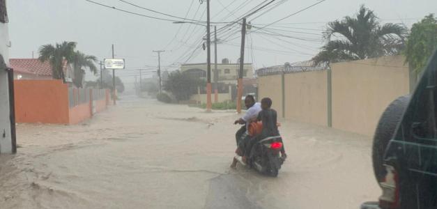 Inundaciones causadas por lluvias en Barahona