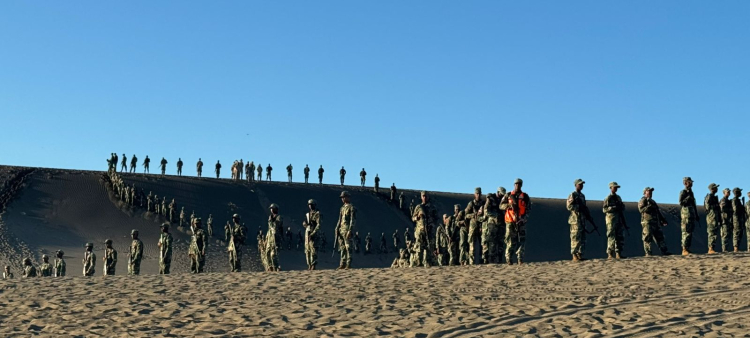 Patrulla intensiva de la Armada en las Dunas de Baní