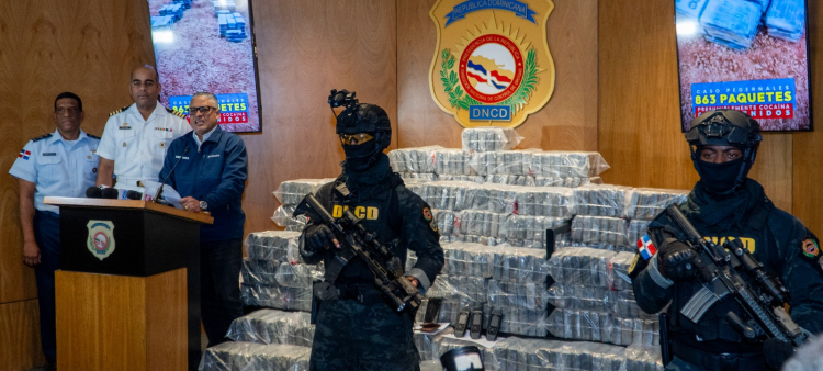 Pedernales y la capital lideran decomisos de droga en 2025
