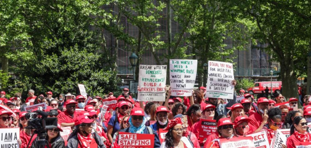 Histórica huelga de 15,000 enfermeras en Nueva York