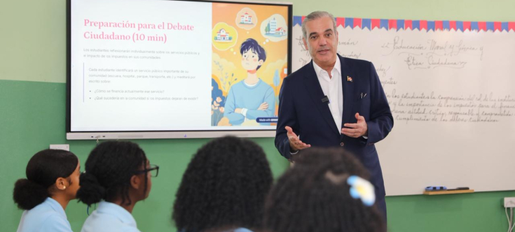 Clases de Moral, Cívica y Ética Ciudadana por Abinader a Estudiantes de Quinto Grado