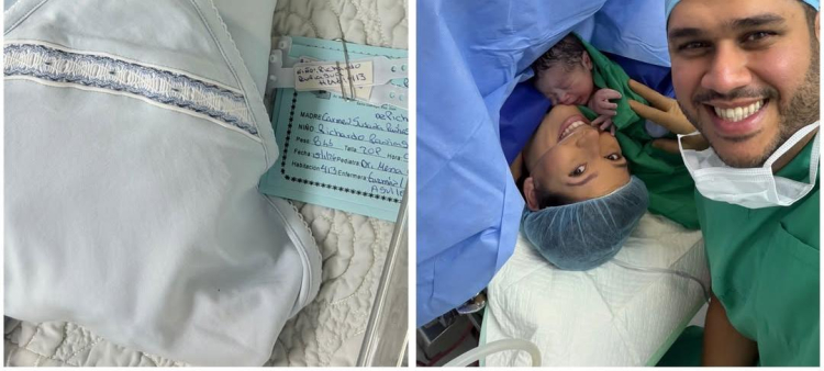 Juan Carlos Pichardo celebra el nacimiento de su segundo hijo