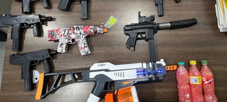 Detención de 18 jóvenes en operativo por disturbios con pistolas de hidrogel
