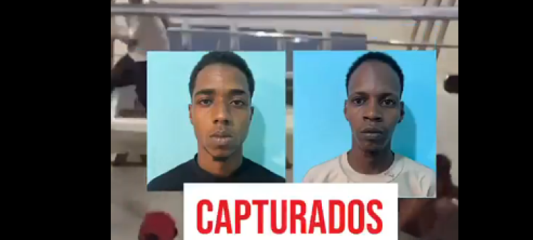 Dos jóvenes detenidos por robo en clínica de Los Alcarrizos