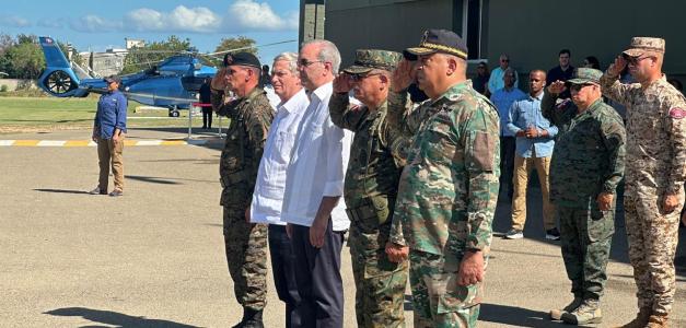 Visita del Presidente Abinader a Dajabón junto a José Antonio Kast para inspeccionar el muro fronterizo