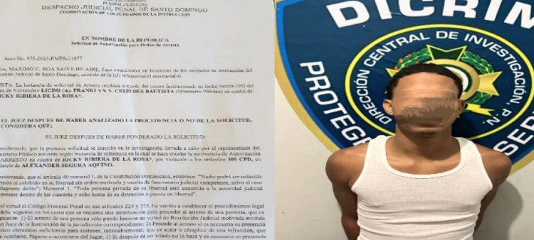 Arrestan a sospechoso de homicidio en Santo Domingo Norte
