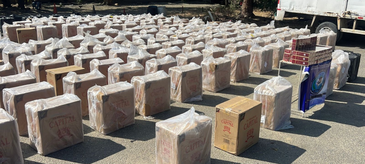 Operativo en Navarrete, Santiago: Capturan a 4 y decomisan 1.6 millones de cigarrillos