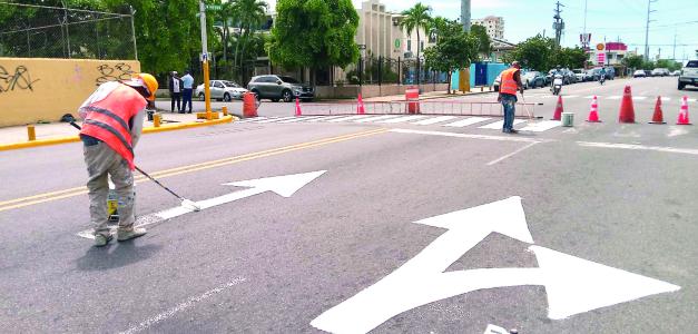 Señalización de la Alcaldía del Distrito Nacional para prevenir paradas indebidas