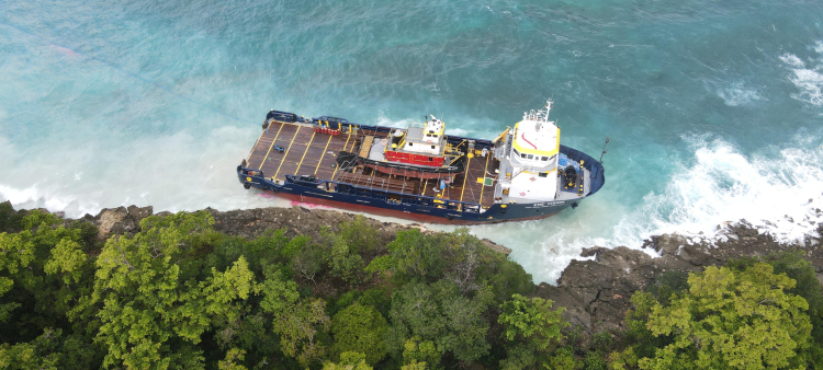 Investigación de la varadura del buque “ENE VISION” en la costa norte de República Dominicana