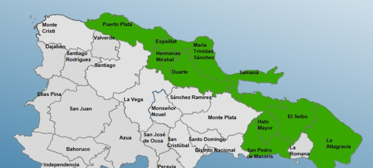 Diez provincias en alerta verde por vaguada
