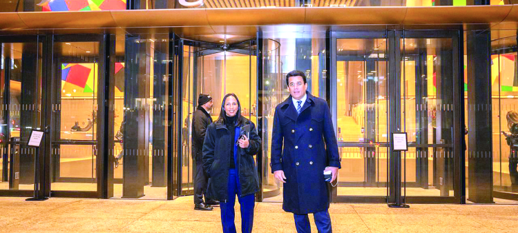 Encuentro de David Collado con líderes financieros en Nueva York