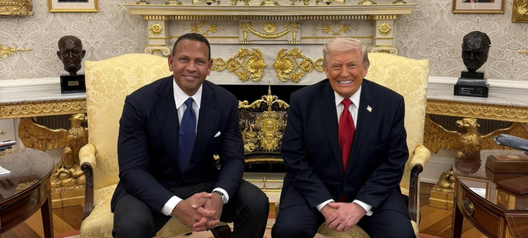 Encuentro entre Donald Trump y Alex Rodríguez en la Casa Blanca