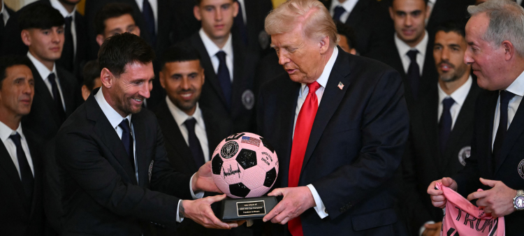La presencia de Messi en la recepción de Trump en la Casa Blanca para el Inter Miami