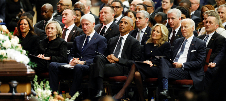 Despedida de Jesse Jackson: Tres expresidentes le rinden homenaje