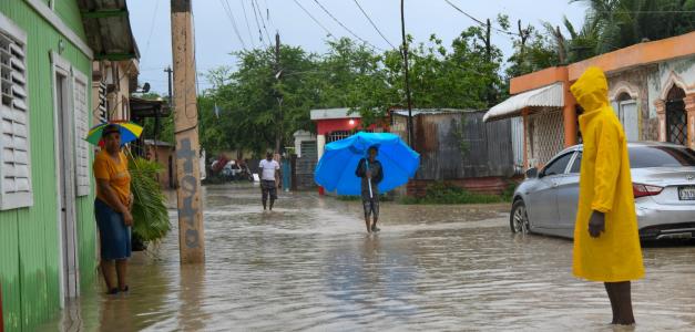 Alerta amarilla en Gran Santo Domingo y San Cristóbal por vaguada.