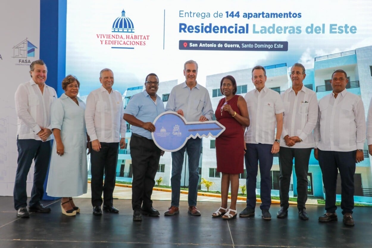 Presidente Abinader entrega 144 viviendas y refuerza apoyo a proyectos habitacionales en Guerra