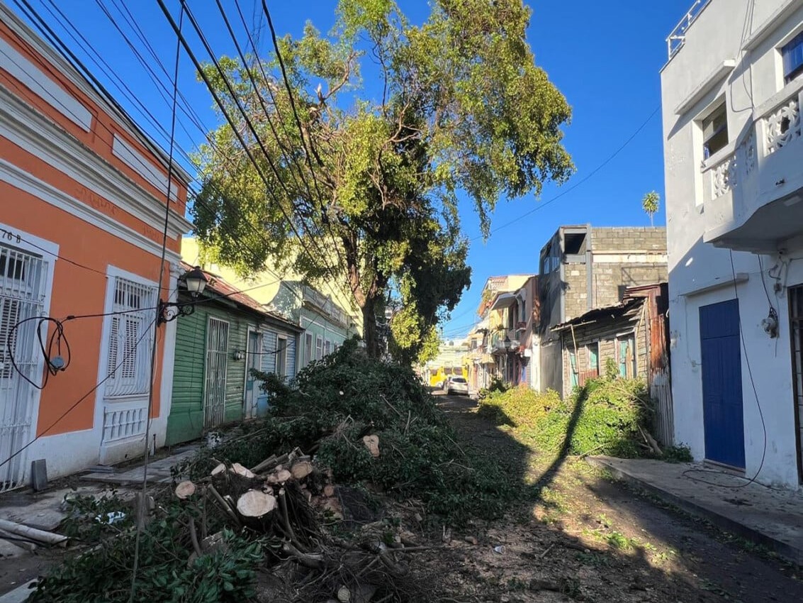 Tormentoso ventarrón sacude el corazón del Distrito Nacional