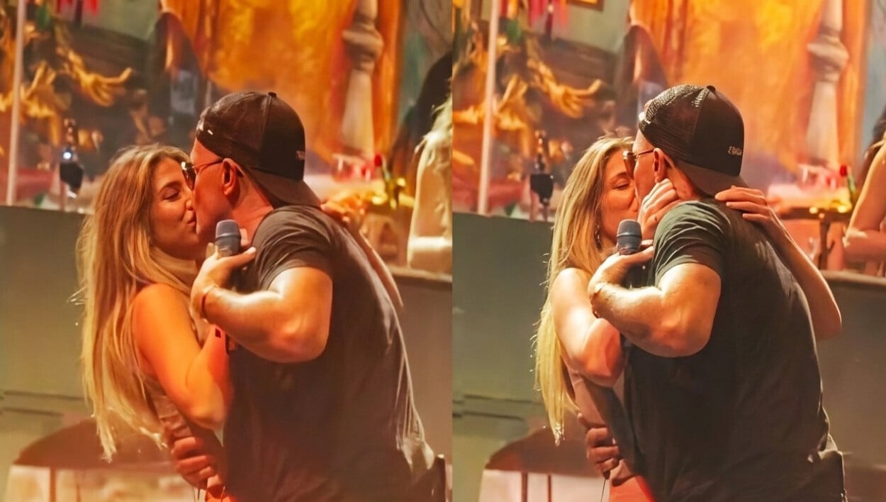 Alejandro Sanz y Stephanie Cayo sorprenden con beso durante concierto en Nueva York
