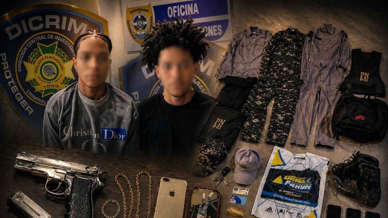 Capturan en Santo Domingo Este a banda que se hacía pasar por policías y militares para robar
