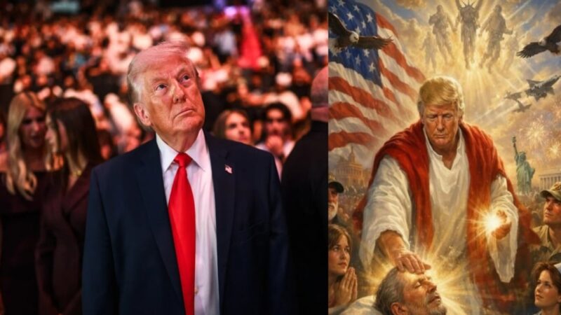 Controversia por Imagen de Trump como Figura Religiosa