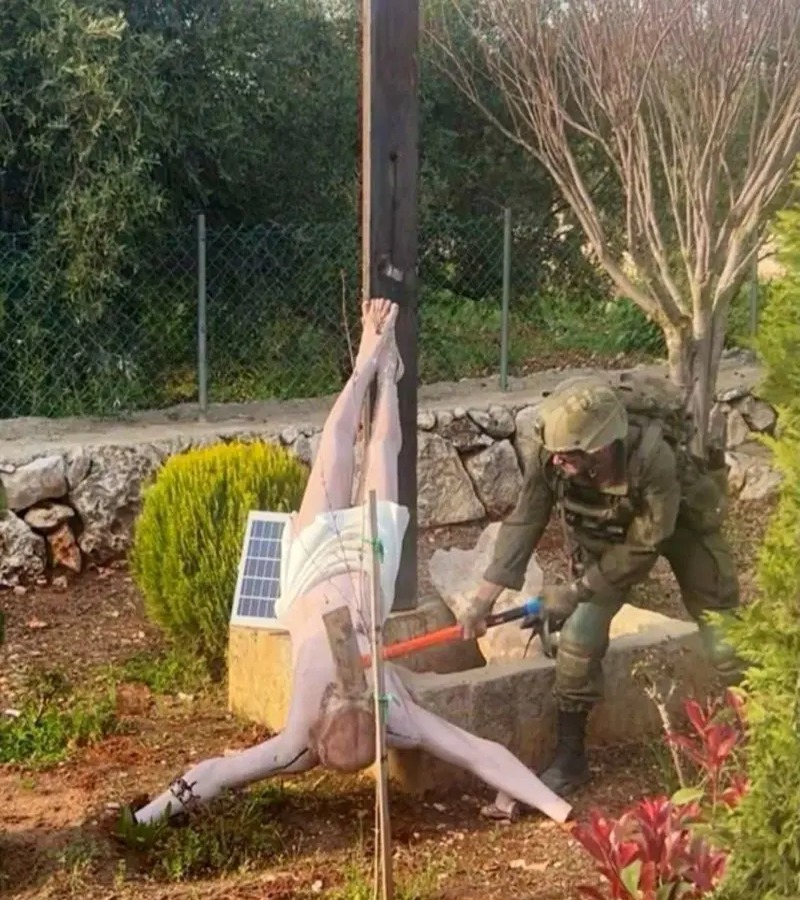 Indignación global por destrucción de talla religiosa por soldado israelí en Líbano