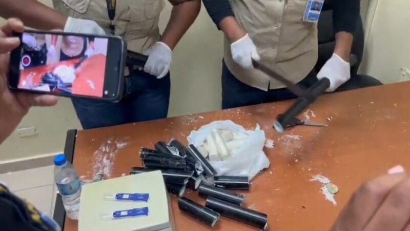 Desmantelan nueva modalidad de tráfico de cocaína en el Aeropuerto del Cibao