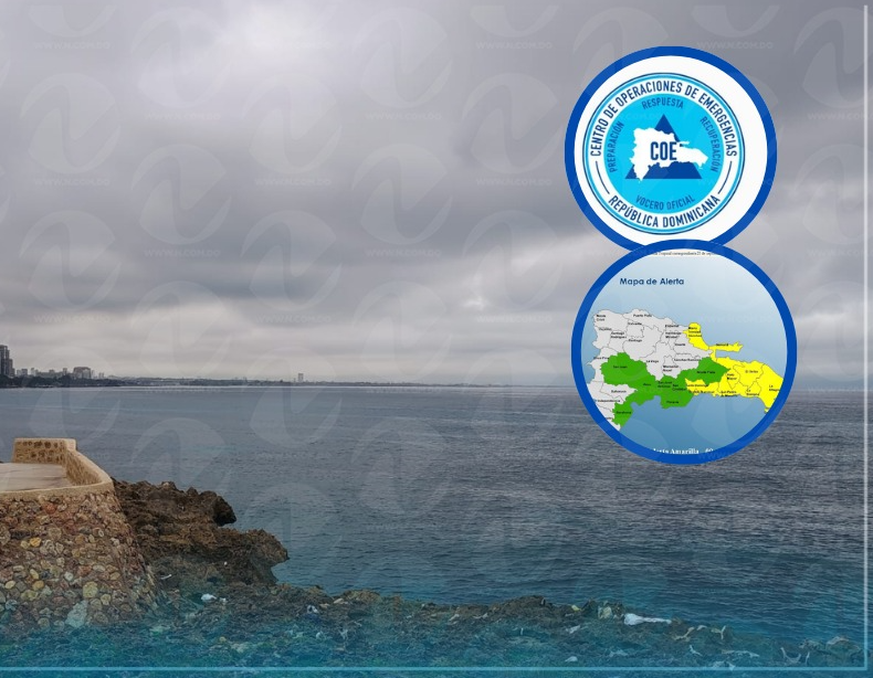 Alerta del COE: 15 provincias y el Distrito Nacional en riesgo por vaguada y onda tropical