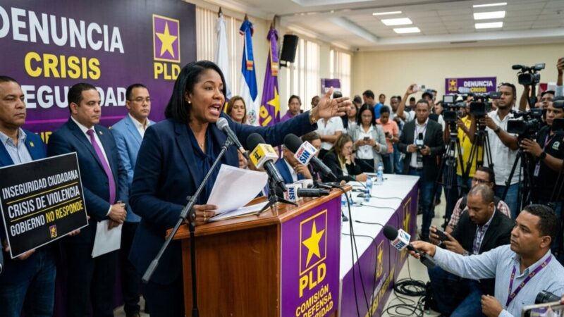 PLD critica al Gobierno por inseguridad y falta de transparencia en datos de criminalidad