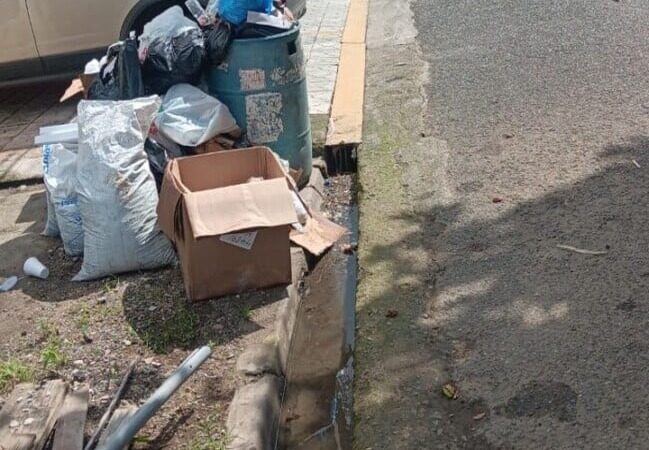 Denuncian abandono y caos en el entorno de la UASD por acumulación de basura y falta de agua