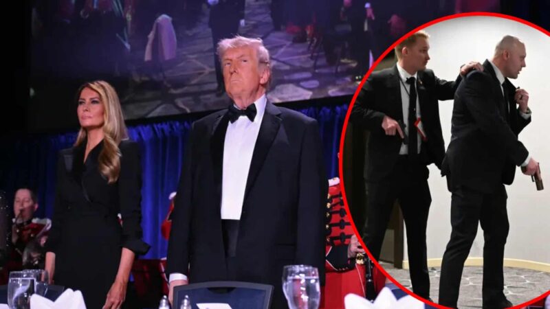 Evacuación de Trump en cena de corresponsales por posible incidente de seguridad