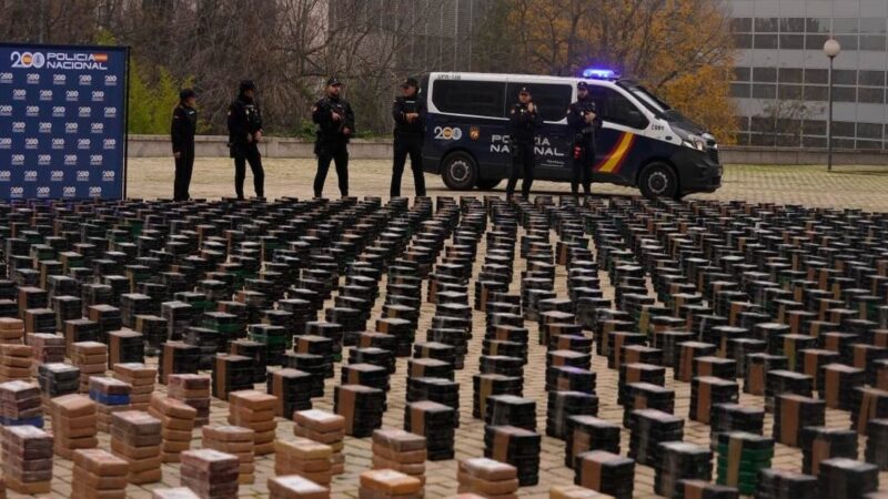 Guardia Civil intercepta seis toneladas de cocaína en aguas de Huelva