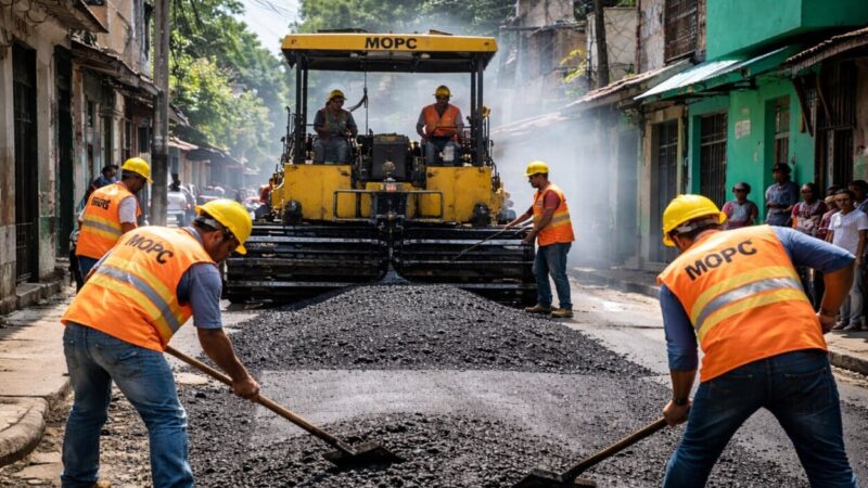 Obras Públicas detalla criterios del plan de asfaltado en comunidades necesitadas